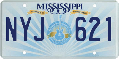 MS license plate NYJ621