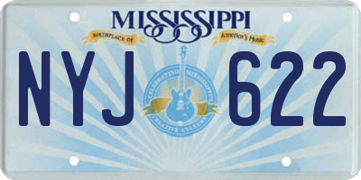 MS license plate NYJ622