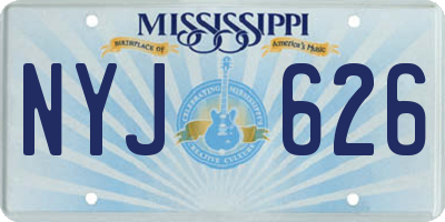 MS license plate NYJ626