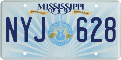 MS license plate NYJ628