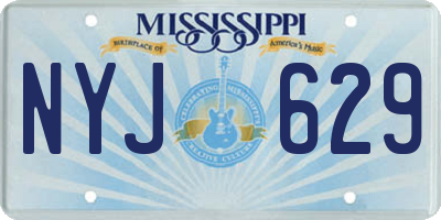 MS license plate NYJ629