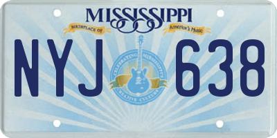 MS license plate NYJ638