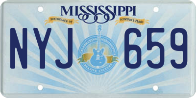MS license plate NYJ659