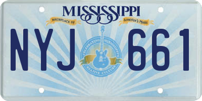 MS license plate NYJ661