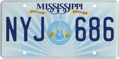MS license plate NYJ686