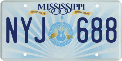 MS license plate NYJ688