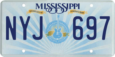 MS license plate NYJ697