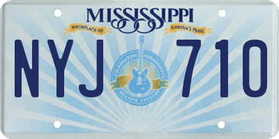 MS license plate NYJ710