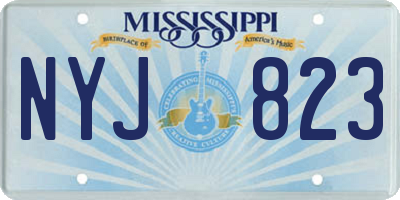MS license plate NYJ823
