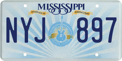 MS license plate NYJ897
