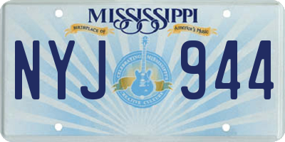 MS license plate NYJ944