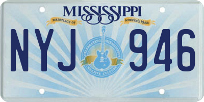 MS license plate NYJ946