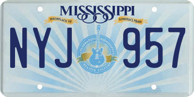 MS license plate NYJ957