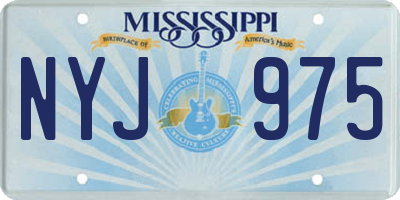 MS license plate NYJ975