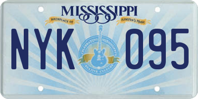 MS license plate NYK095