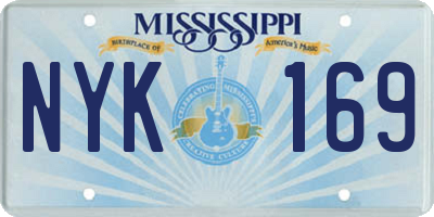 MS license plate NYK169
