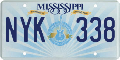 MS license plate NYK338