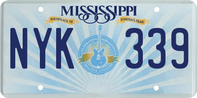 MS license plate NYK339