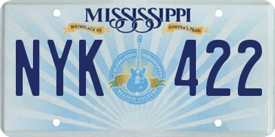 MS license plate NYK422