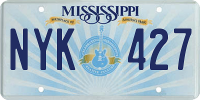 MS license plate NYK427