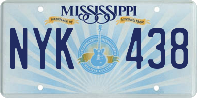 MS license plate NYK438