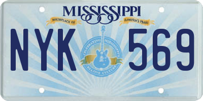 MS license plate NYK569