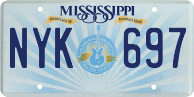 MS license plate NYK697