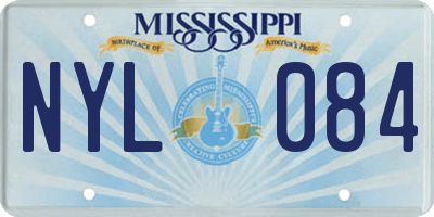 MS license plate NYL084