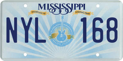 MS license plate NYL168
