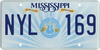 MS license plate NYL169