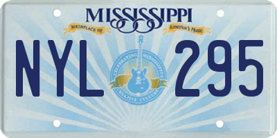 MS license plate NYL295
