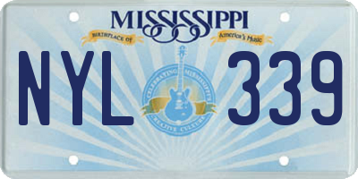 MS license plate NYL339