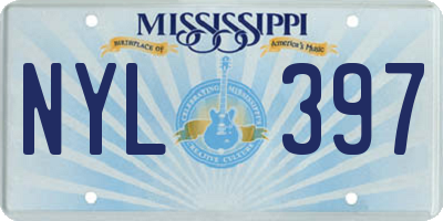 MS license plate NYL397