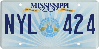MS license plate NYL424