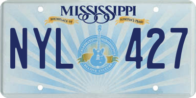 MS license plate NYL427