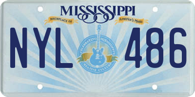 MS license plate NYL486