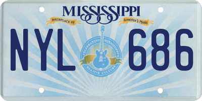 MS license plate NYL686