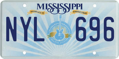 MS license plate NYL696