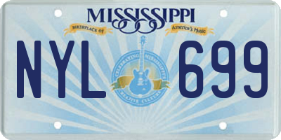 MS license plate NYL699