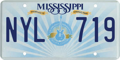 MS license plate NYL719