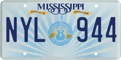 MS license plate NYL944