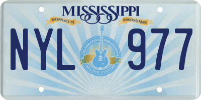MS license plate NYL977