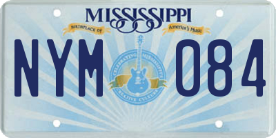 MS license plate NYM084