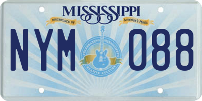 MS license plate NYM088