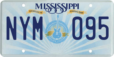 MS license plate NYM095