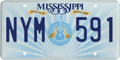 MS license plate NYM591