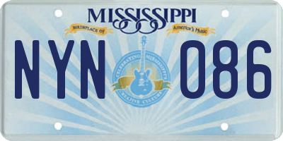 MS license plate NYN086