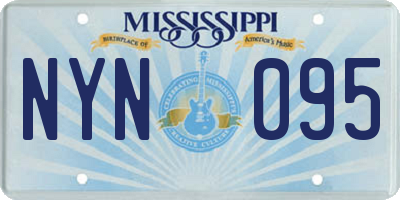 MS license plate NYN095
