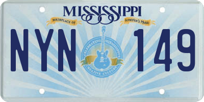 MS license plate NYN149