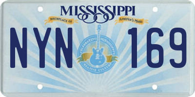 MS license plate NYN169
